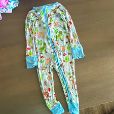 Little Sleepies Bamboo Toy Story Footed Zip One-Piece Sleeper 12-18M