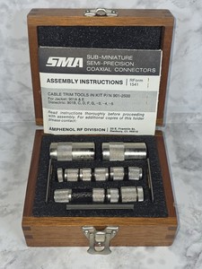 Vintage Amphenol RF Division SMA Tool Kit. 901-2500. Coaxial Connectors Test Kit
