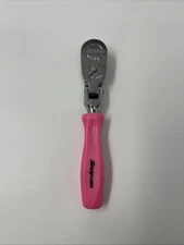 Snap-on Tools Pink 3/8" Drive Stubby Length Flex Ratchet FHKFD80 NEW