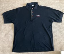 Bogner Polo Shirt Black Embroidered Short Sleeve Pebble Beach Men  s L