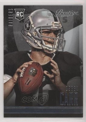 2014 Panini Prestige Rookie Image Variation Derek Carr (Helmet On) #231 m5e