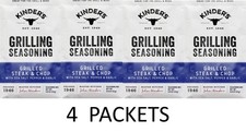Kinder's Grilled Steak Chop Grilling Seasoning Mix 0.8 oz Packet - 4 PACKETS
