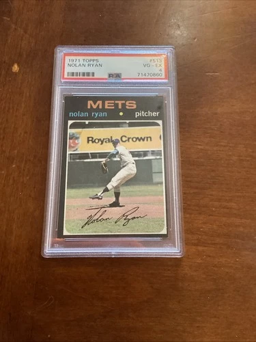 1971 Topps Baseball #513 Nolan Ryan - New York Mets HOF - PSA 4 - VG-EX -