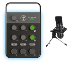 Podcast Starter Kit w/Mackie Podcasting Mixer Interface Microphone Stand Cable