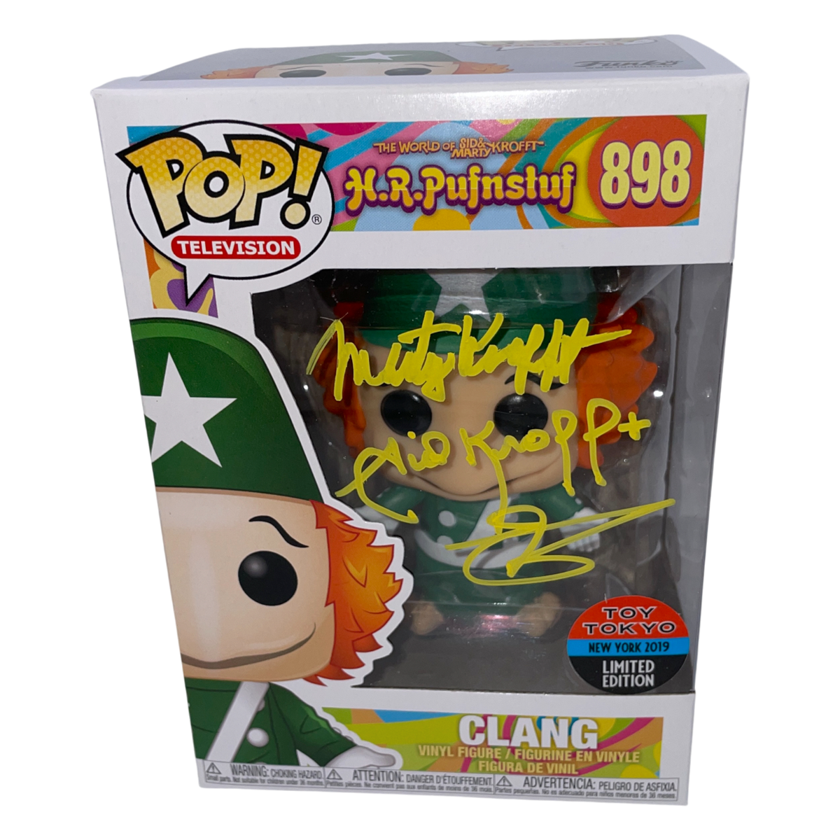 SID KROFFT & MARTY KROFFT Signed H.R.PUFNSTUF FUNKO POP Vinyl JSA