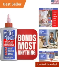 Strong Bonding Craft Glue, Dries Clear - 5.4 oz Non-Toxic for Tile, Wood, Fabric