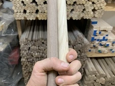 Walnut OR White Oak Dowels 1” X 36” - Bundles of 10