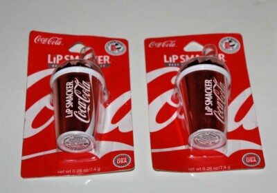  LIP SMACKER COCA COLA LIP BALM BEST FLAVOR FOREVER LOT OF 2 IN BOX 