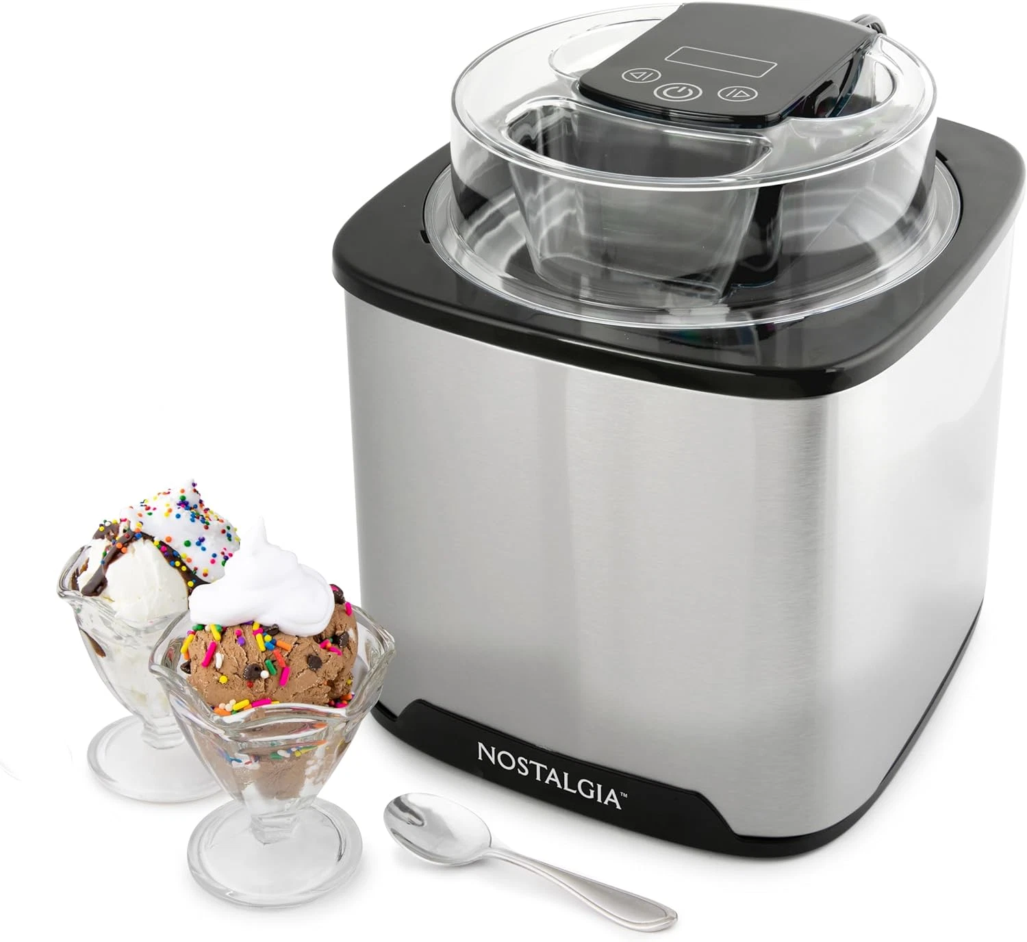 Electric 2-Quart Ice Cream Maker - Gelato, Sorbet & Frozen Yogurt, No Ice Needed
Opens in a new wind
