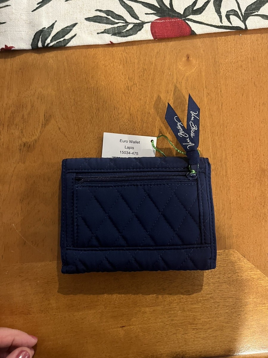 VERA BRADLEY - EURO WALLET - LAPIS 15034962-475 - NWZt - BLUE | eBay