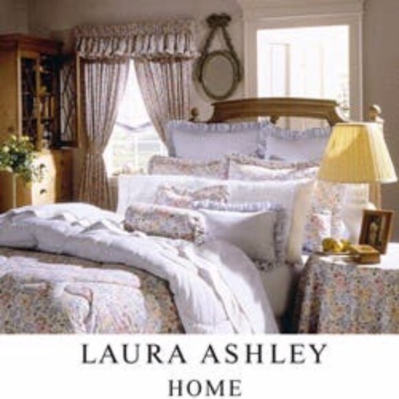 Laura Ashley Quartet Sycamore KING COMFORTER SET SHAMS/BEDSKIRT Vtg/New