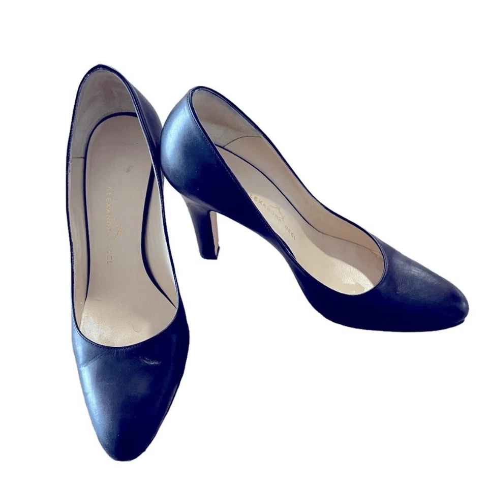 Zapatos de salón Alexandra Neel clásicos de cuero negro para mujer - talla UE 36 Foto 2 de 4