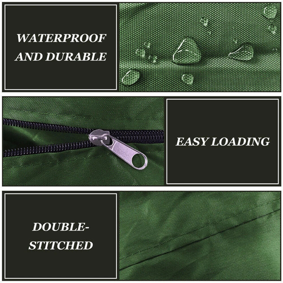 Christmas Tree Storage Bag Xmas Box Container Carry Large Heavy Duty Up To 9ft - Image 4 of 4