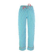 Ritzy Girls/Kids/Women Pajama Pants 100% Cotton Plaid Woven - BL & WH Checks