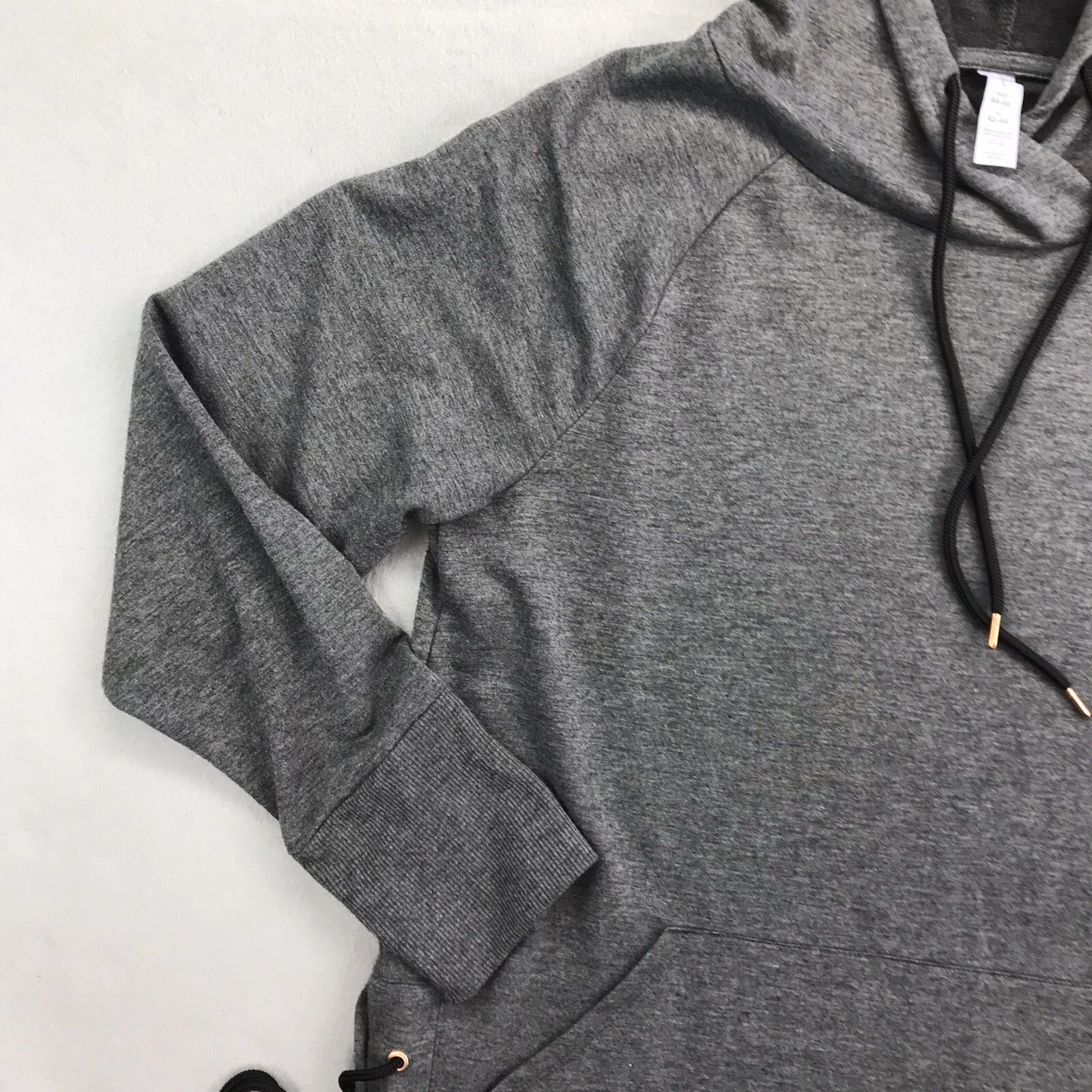 VETEMENTS Marika Felpa con Cappuccio Donna Grande Grigio Activewear Pullover