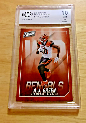 2018 Panini Football AJ Green MJH Exclusive #10 BCCG 10 Cincinnati