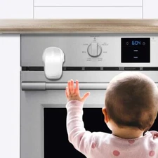 Child Safety Oven Door Lock Heat-Resistant Easy Install No Drilling Required