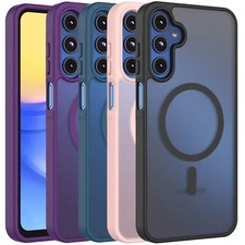 For Samsung Galaxy A15 5G Phone Case Shockproof Cover MagSafe + Screen Protector