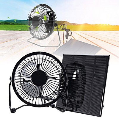 USB Solarlüfter Ventilator Abluftventilator für Gewächshaus MIT Solarpanel