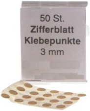 Zifferblatt Klebepunkte zum Befestigen von Zifferbl&auml;ttern 50 St&uuml;ck
