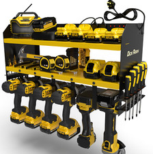 Power Tool Organiser Storage Rack Drill Holder  - 6 Pack (DeWalt Yellow)
