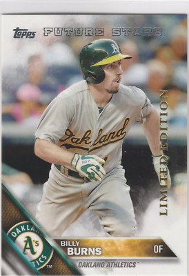 2016 Topps Limited Edition #224 Billy Burns  Oakland Athletics Future Stars