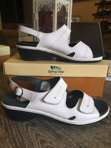 Women's Spring Step Katima sandal in white, 40 - Picture 4 of 5
