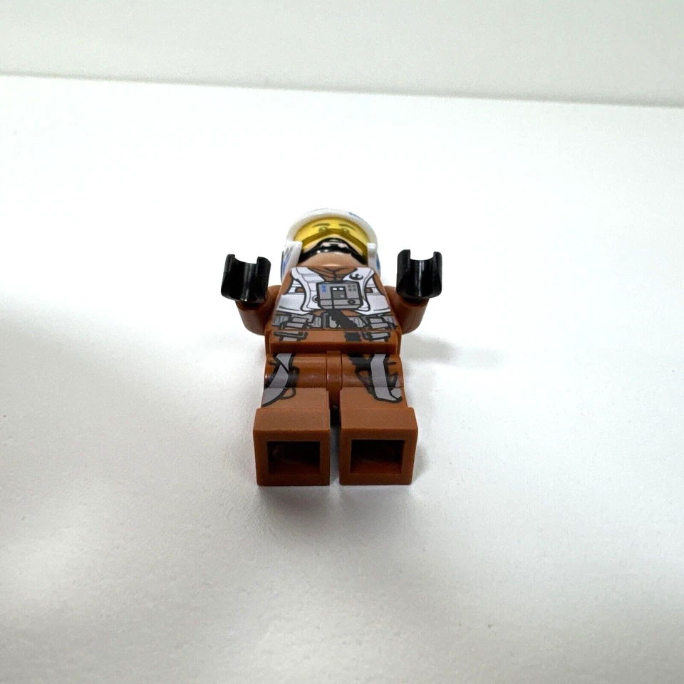 Lego Minifigura Mini Figura Bloques de Construcción Star Wars X-Wing Piloto Cuña De Colección Foto 4 de 4