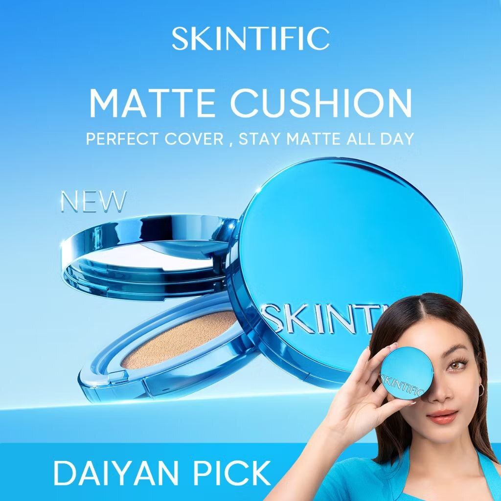 NEW SKINTIFIC Perfect Stay Velvet Matte Cushion Oil Control