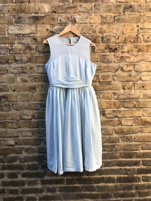 asos pale blue bridesmaid dress