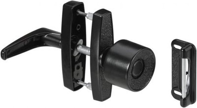 National Hardware N178-798 V1307 Knob Latch Without Key in Black