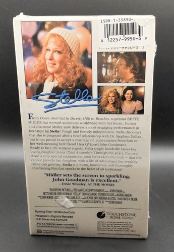 SEALED Stella (VHS 1990 Touchstone Pictures) Bette Midler John Goodman - Picture 2 of 5
