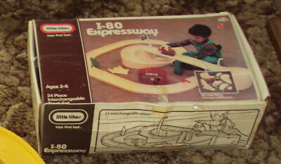 Vintage Little Tikes Tykes I-80 Expressway Set HTF Rare Complete