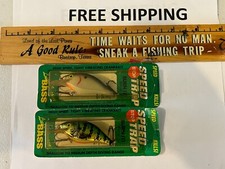 LOT OF 2Luhr Jensen Pre Rapala Speed Trap 1/8oz METALLIC PERCH & CRYSTAL TEN SHD