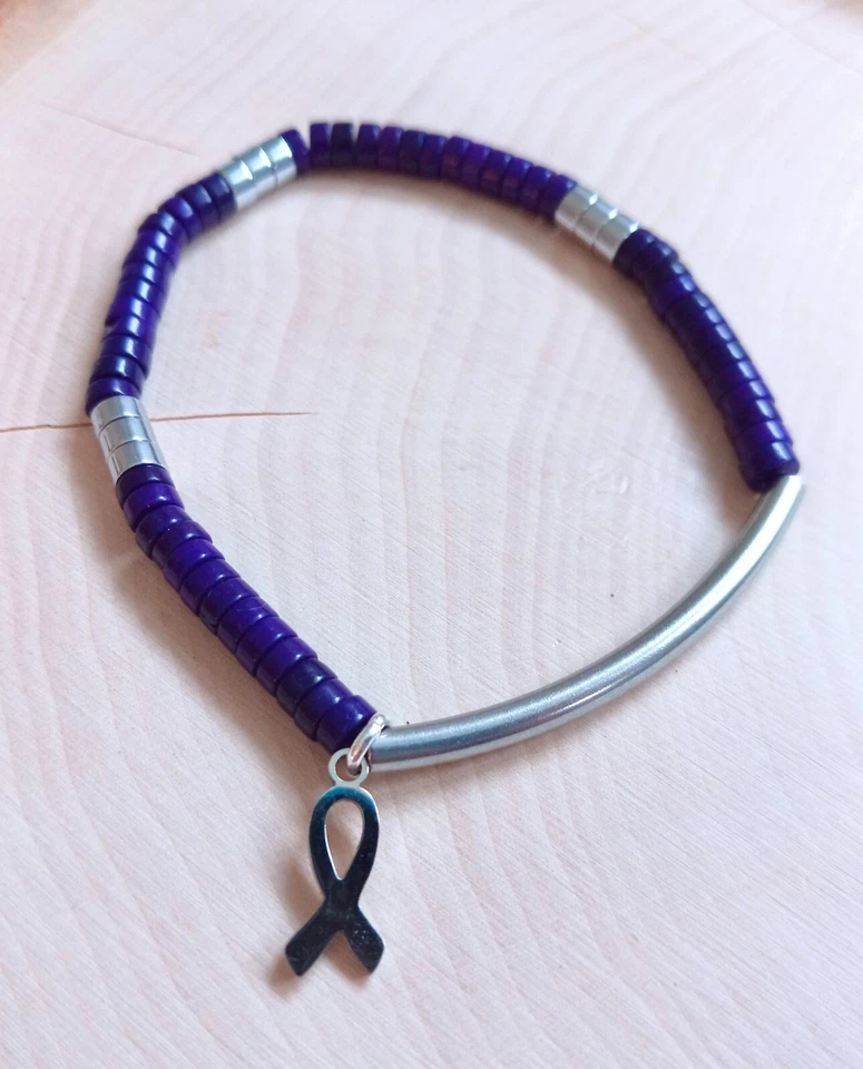 Purple Awareness Bracelet, Alzheimers, Pancreatic Cancer, Dementia, CF, Epilepsy - Image 2 of 4