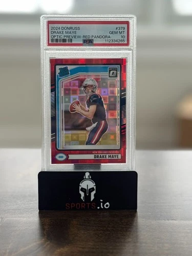 2024 Panini Donruss - Drake Maye Optic Preview Red Pandora RC - PSA 10!
