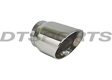 Different Trends Dt-25093 Double Wall Angle Ss Exhaust Tip 2.50In Id/3.00In Od