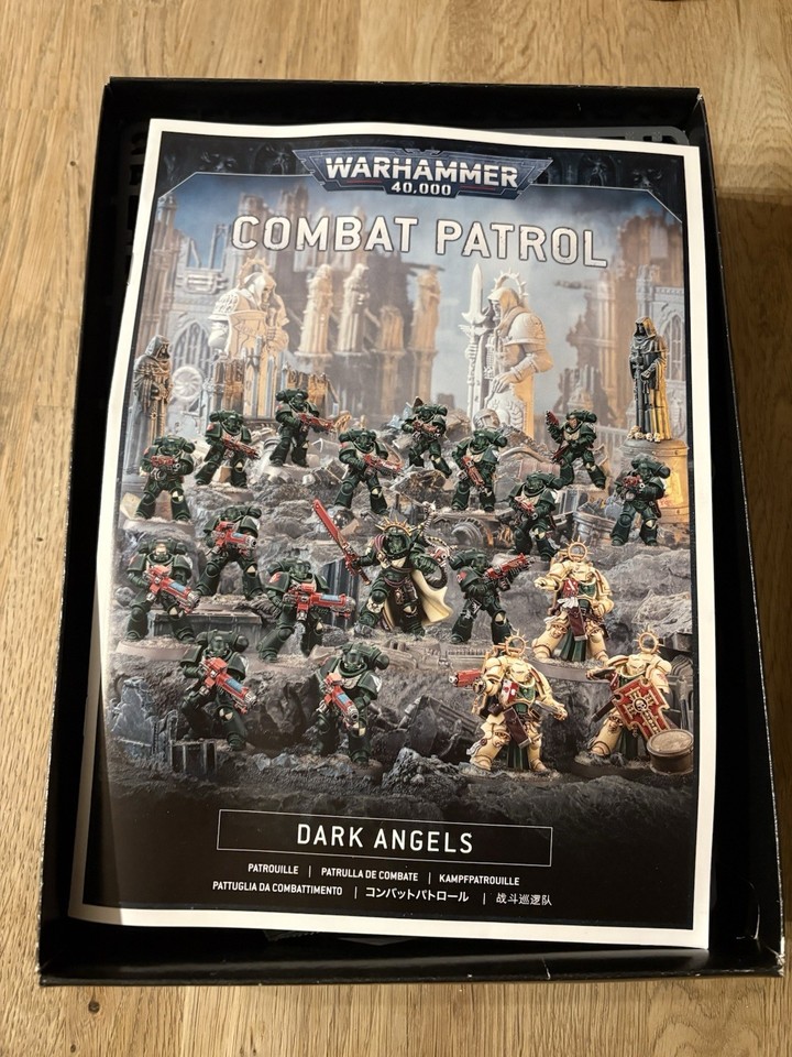 GAMES WORKSHOP WARHAMMER 40k Space Marines Dark Angels Combat Patrol NEUF SCELLÉ EUR 94,91