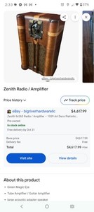 Zenith 1939 Radio Amplifier Vintage Radio