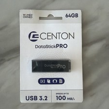 64GB Centon Datastick Pro USB3.2 Type A Flash Drive - Black
