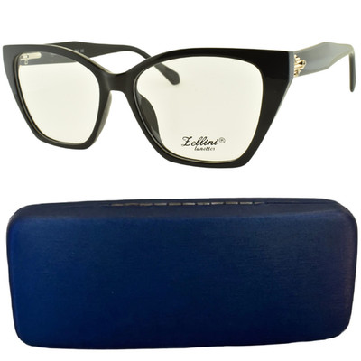 NEW ZELLINI LUNETTES LE 1083 C1 54-16-143 Black Cat Eye Optical Frame Eyeglasses