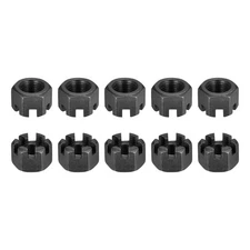DTGN M12x1.25mm(DxP) Slotted Hex Castle Nuts - 20Pack - Good for Machinery Re...