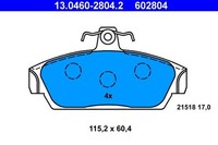 Neu - Ate 13.0460-2804.2 Bremsbelagsatz, Scheibenbremse FüR Mg Rover