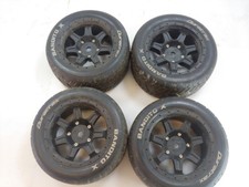 4x Rare Duratrax Bandito X 1/5 Monster Truck Street Tires & Wheels X-Maxx XRT