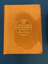 Vintage Webster's New International Dictionary Second Edition 1959