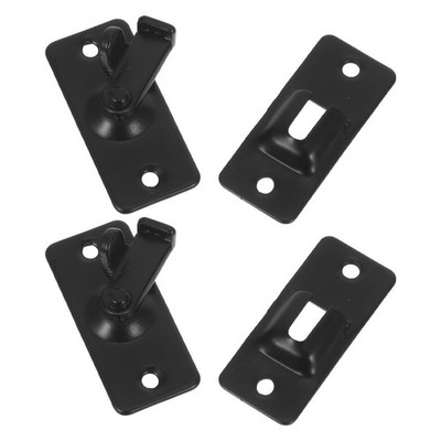  2 Pcs Sliding Door Lock Barn Latch Cabinet Hasp Flip Gate Hardware