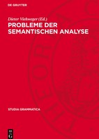 Dieter Viehweger | Probleme Der Semantischen Analyse | Buch | Deutsch (1977)