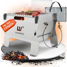 WALDMEISTER mobiler & steckbarer Gasgrill Campinggrill - perfekt für unterwegs