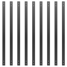 Heavy Duty Black Metal Deck Balusters - 26 Pack, 32.25" for Railing