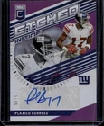 2023 Donruss Elite #ET-PB Plaxico Burress Etched In Time Signatures Purple #/49